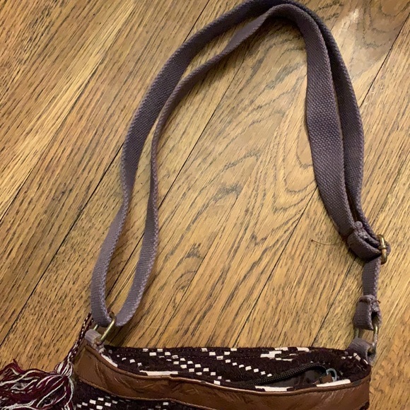 Quagga Aztec brown crossbody bag - Picture 3 of 12